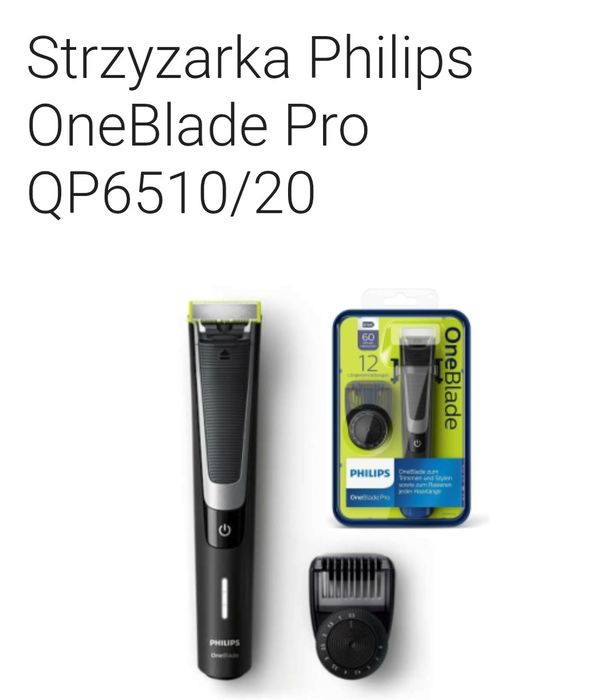 Strzyżarka/Golarka hybrydowa Philips OneBlade Pro QP6510/20