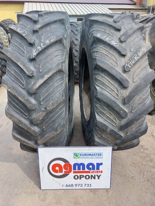 16.9R30 Taurus opony używane rolnicze para