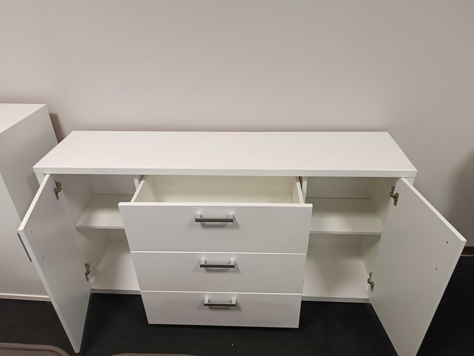 Nowa Komoda 165cm z Szufladami -BIAŁA, -50% OUTLET Meble Pyka OLESNO
