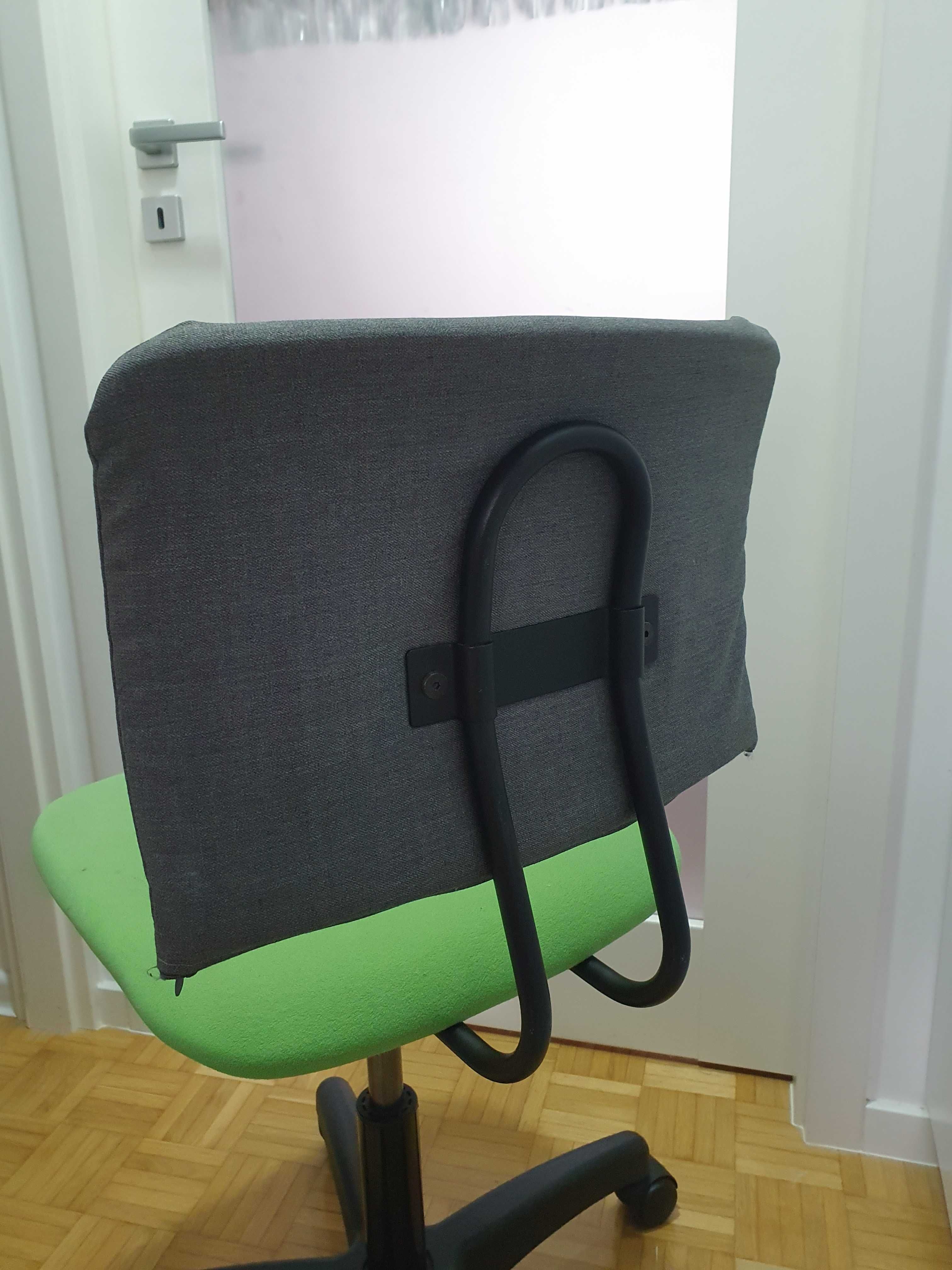 Krzeslo do biurka dziecięce zielone