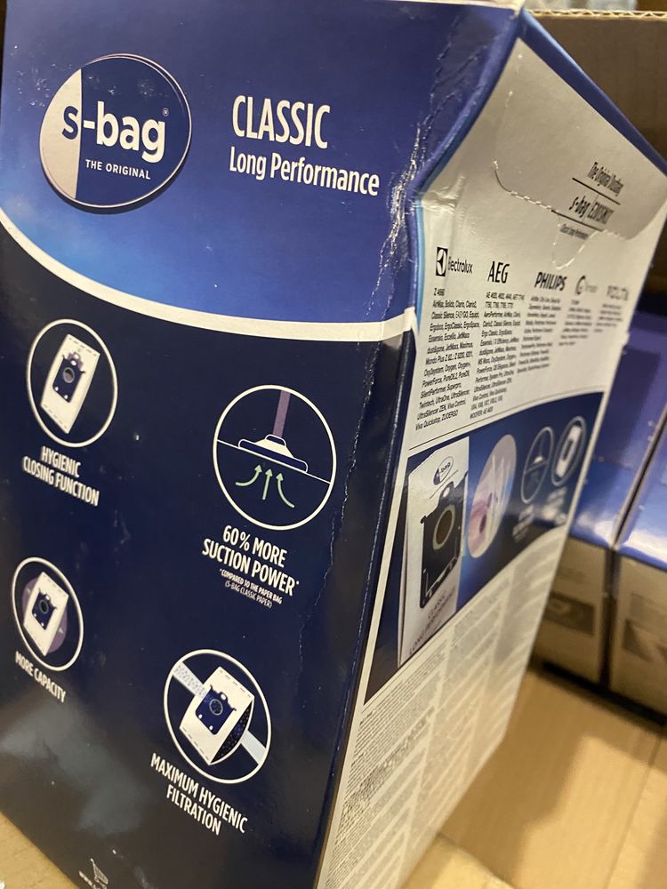 Мешки пылесборники для пылесоса Philips 12ш FC8021/03 S-Bag Помятая уп
