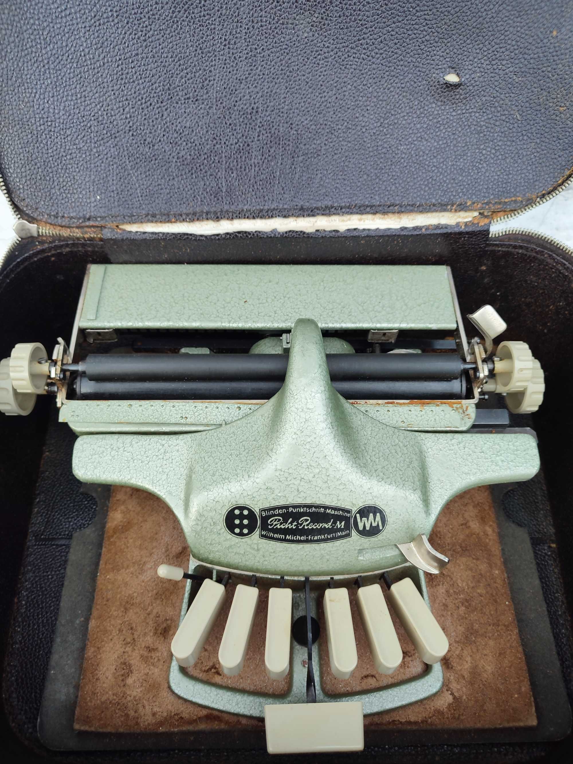 Kolekcjonerska maszyna do pisania Brailla -Wilhelm Michel