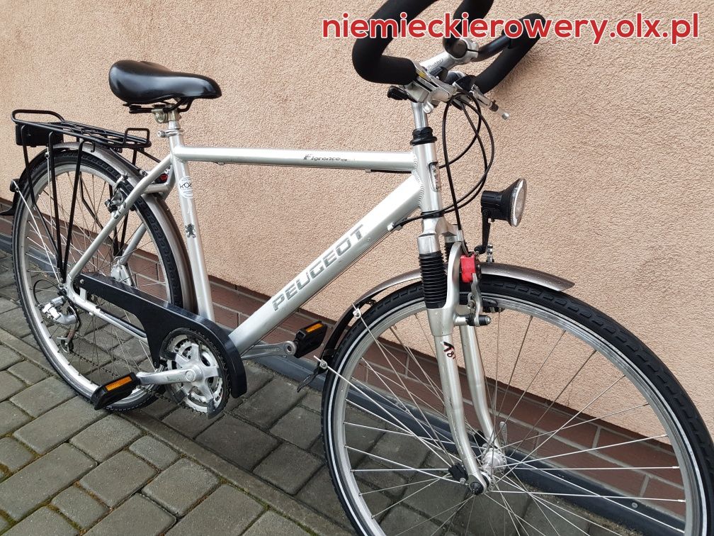 Rower męski trekkingowy PEUGEOT Koła 28 SHIMANO NEXAVE aluminium rabat