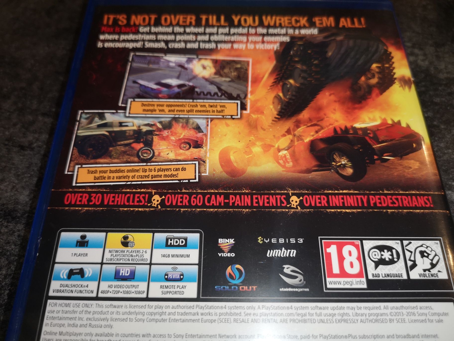 Carmageddon Max Damage PS4 gra (okładka 3D) SKLEP kioskzgrami