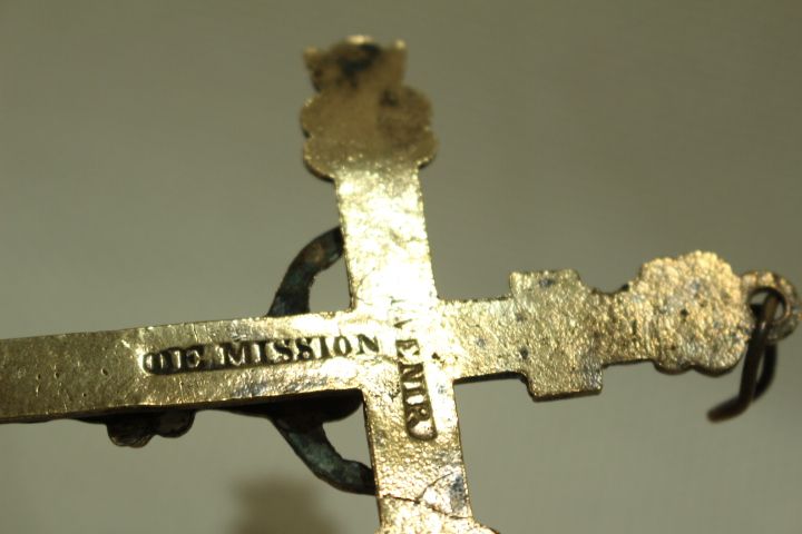 Crucifixo em Bronze com Anjos Querubim 13 cm