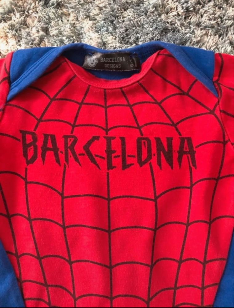 Body niemowlęce FC Barcelona Designs 68 / 74 / 80 cm 6-12 mies  awełna