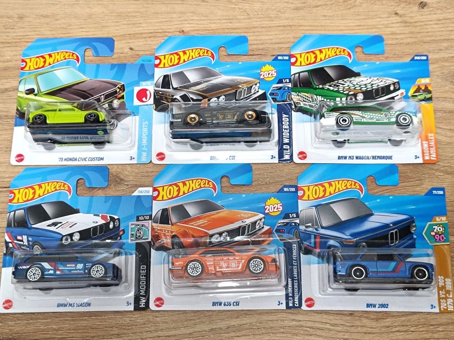 BMW Hot Wheels 5 sztuk