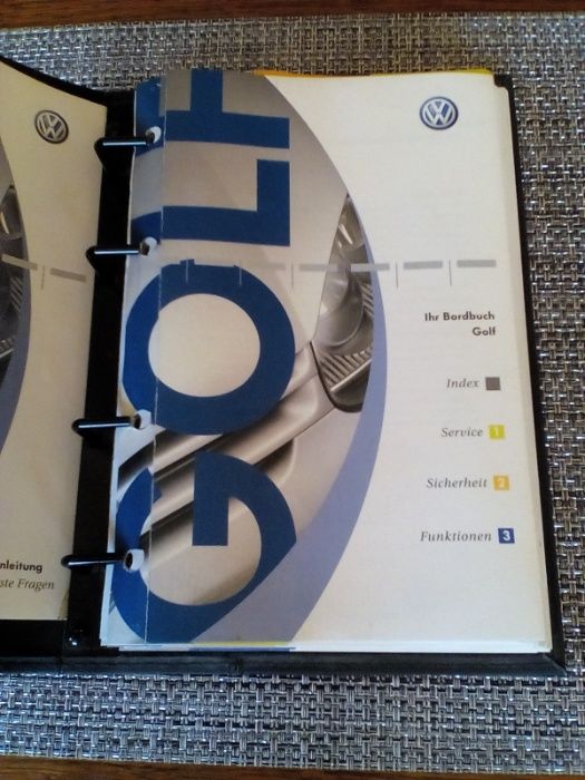 Instrukcja do VW Golfa w języku niemieckim