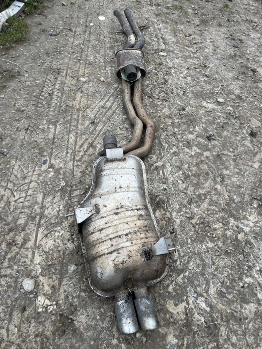 Wydech tlumik koncowy srodkowy bmw e46 m54 3.0i puszka