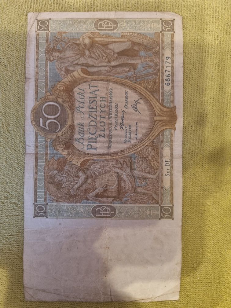 Banknot papierowy z 1929 r.