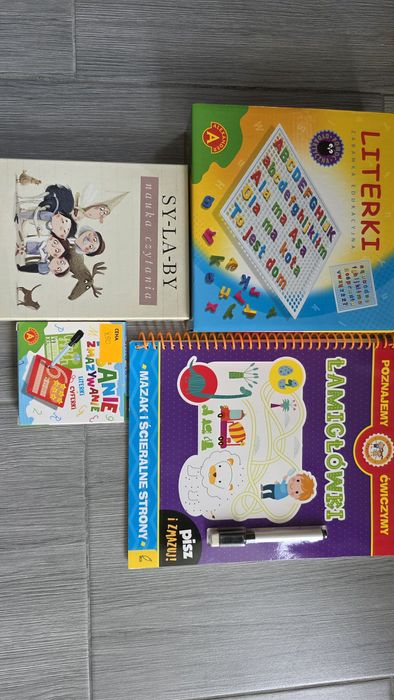 Literki, sylaby zestaw do nauki pisania i czytania