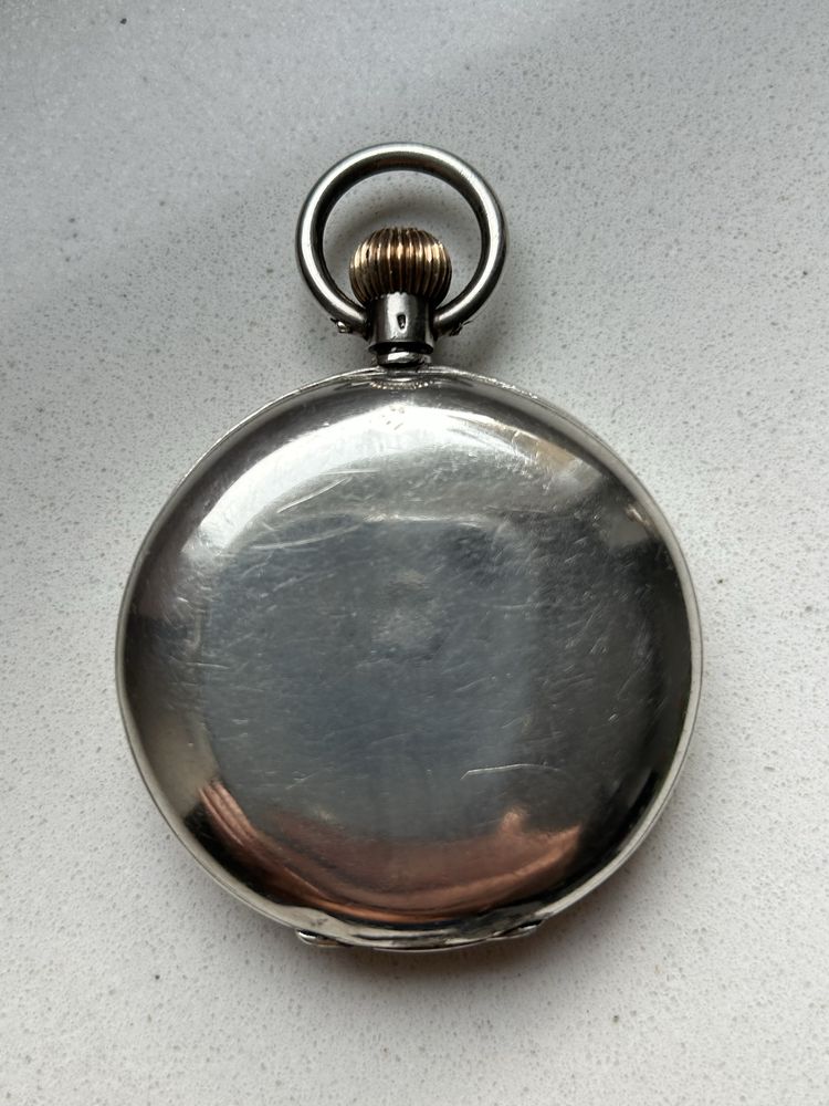 Omega zegarek kieszonkowy Srebro 925 kryty ok.1905r