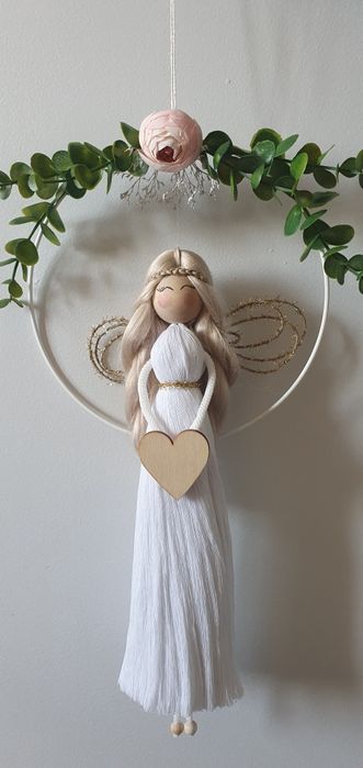 Anioł makrama handmade