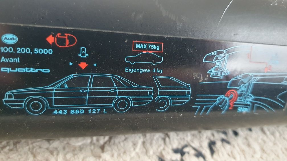 Bagaznik dachowy audi 100 audi 200 audi 5000 avant quattro oryginal