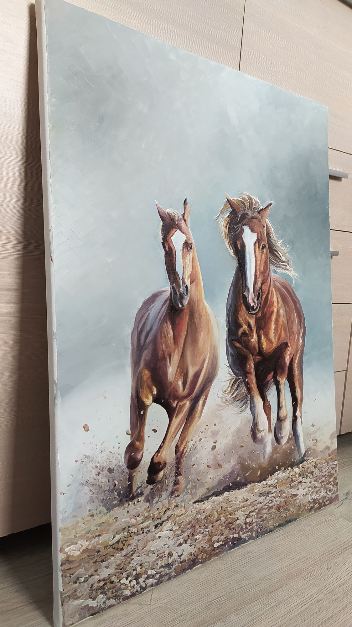 Obraz olejny Konie