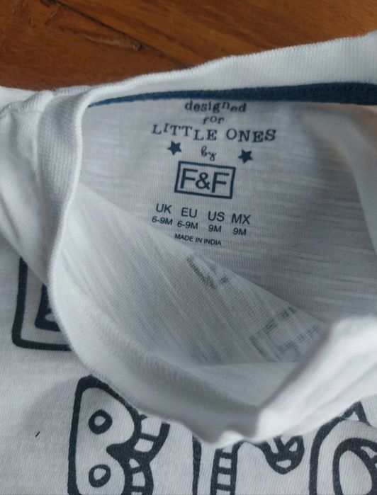 Koszulka podkoszulek biały dla młodszego brata Little Bro r. 74