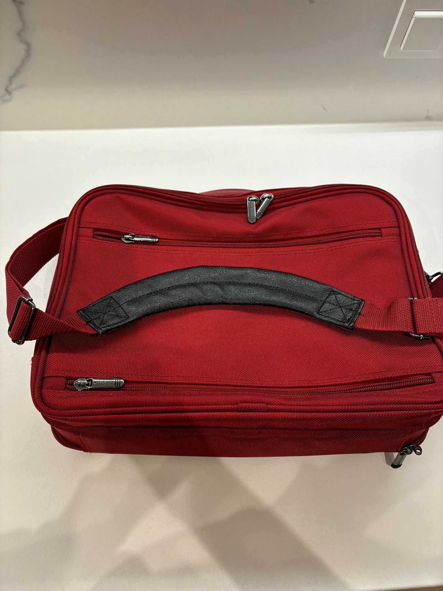 Torba na laptopa marki WITTCHEN-podróżna, na ramię, damska, czerwona