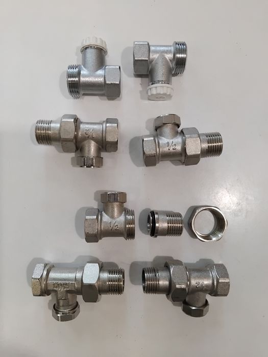 Вентиля, краны, фитинги для отопительных систем