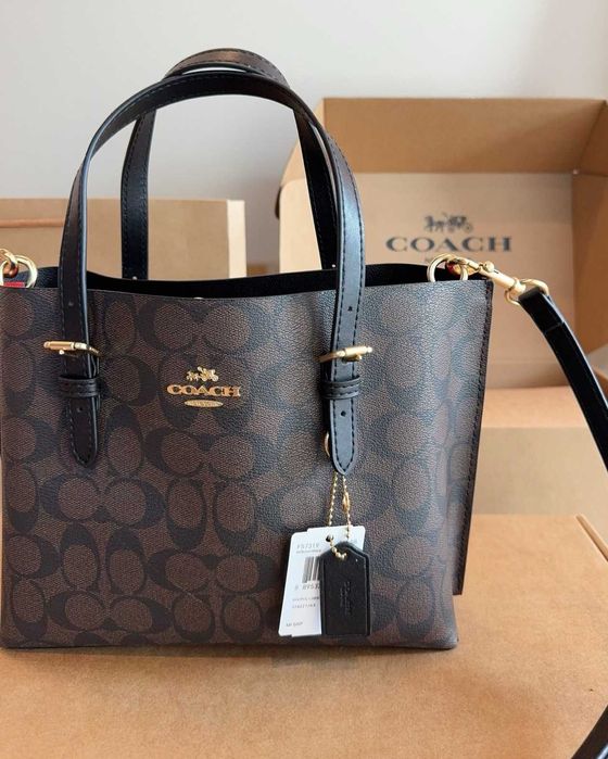 Шкіряна сумка Coach Mollie Tote
