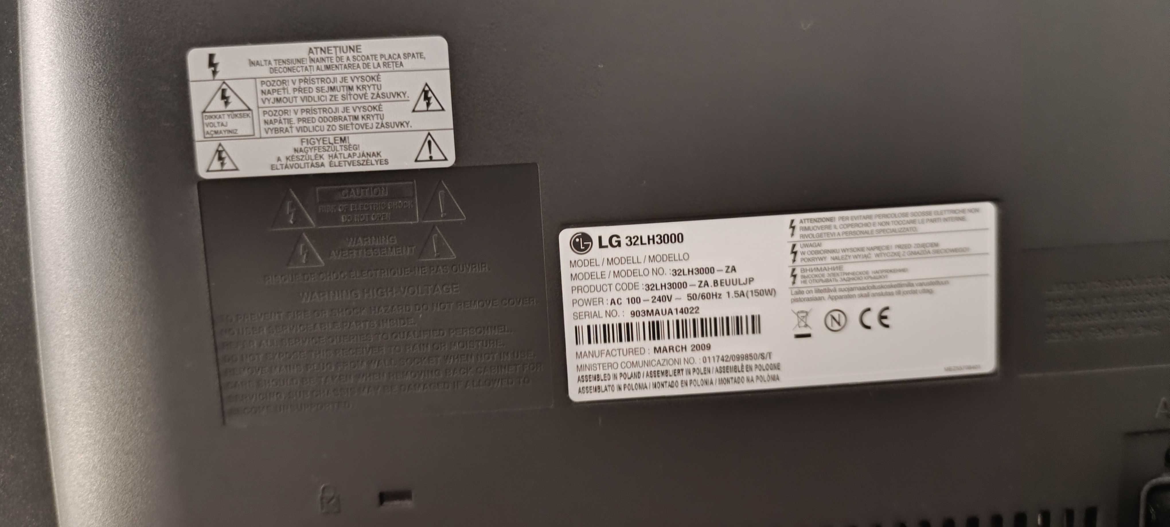 Vendo TV LG 32lh3000