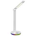 Lampa biurkowa ściemnialna NEPTUN biała LED 3 step dim. 7W 4000K+RGB
