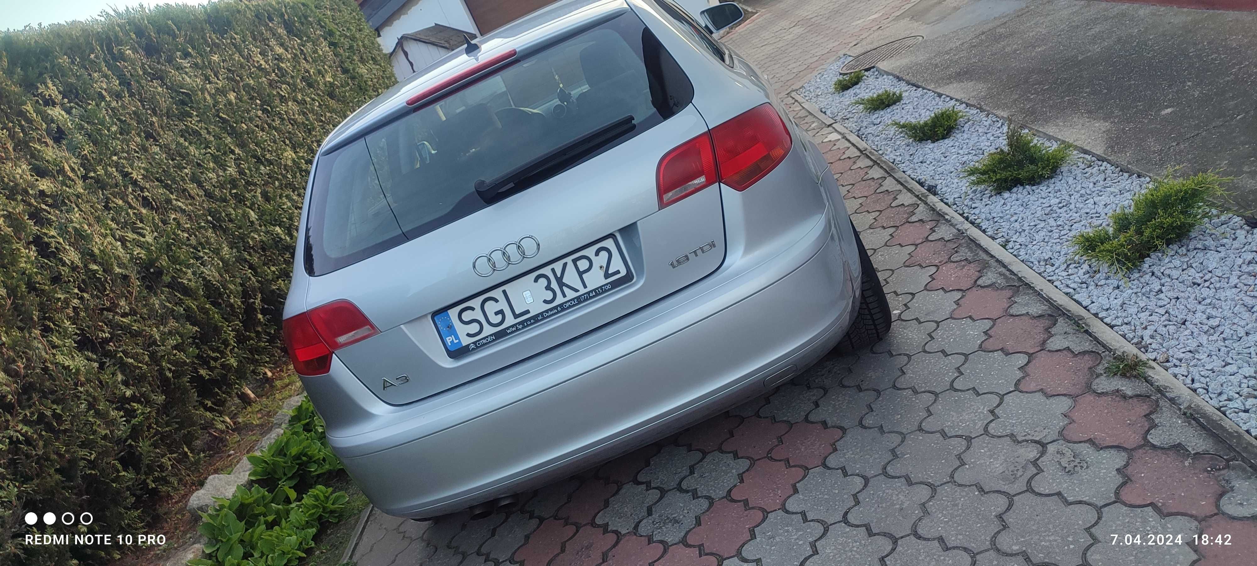 Audi A3 8P sportback 1,9tdi 105km