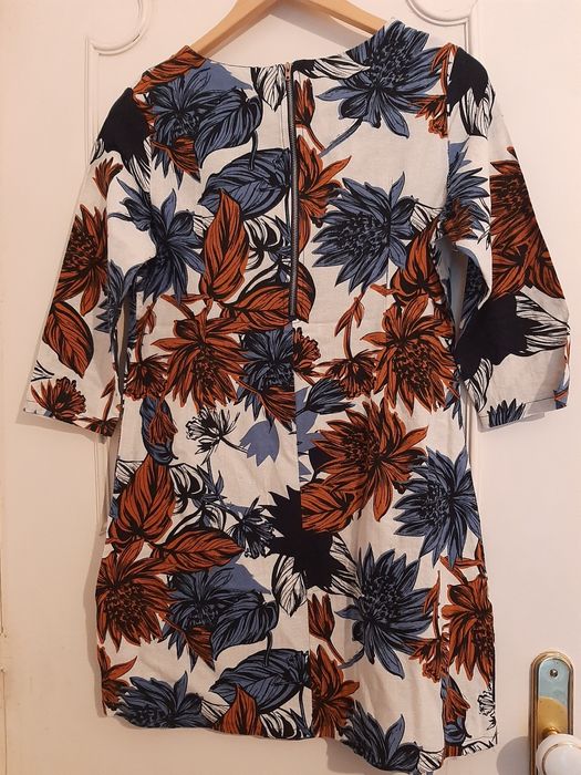 Vestido curto, meia manga, tam. M