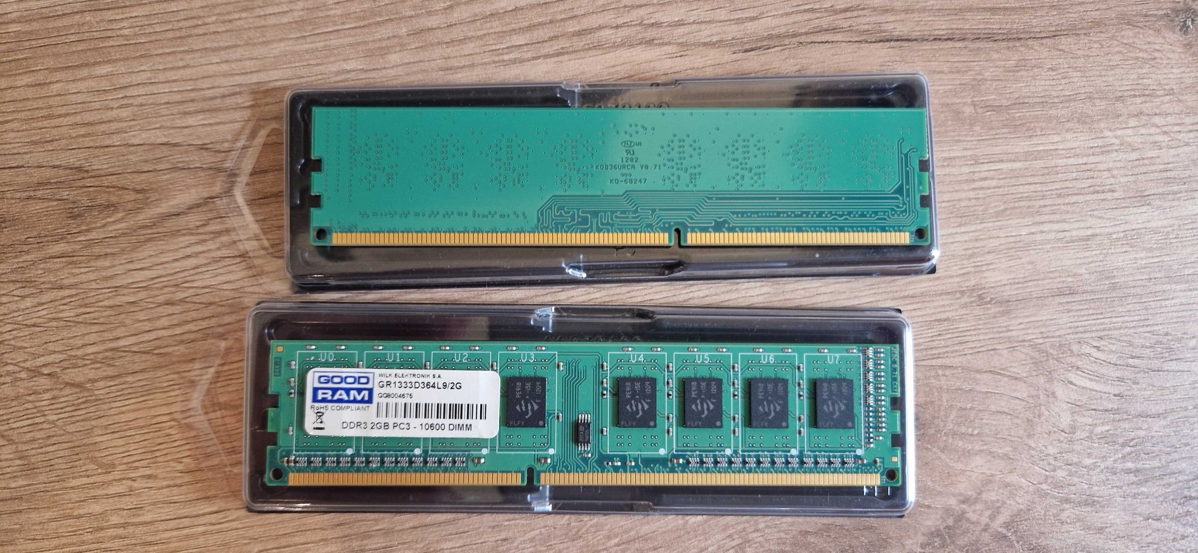 RAM DIMM 2 kości po 2 GB DDR3 1060 komplet