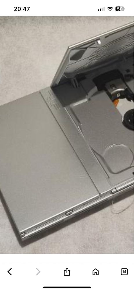 Playstation 2 slim prata