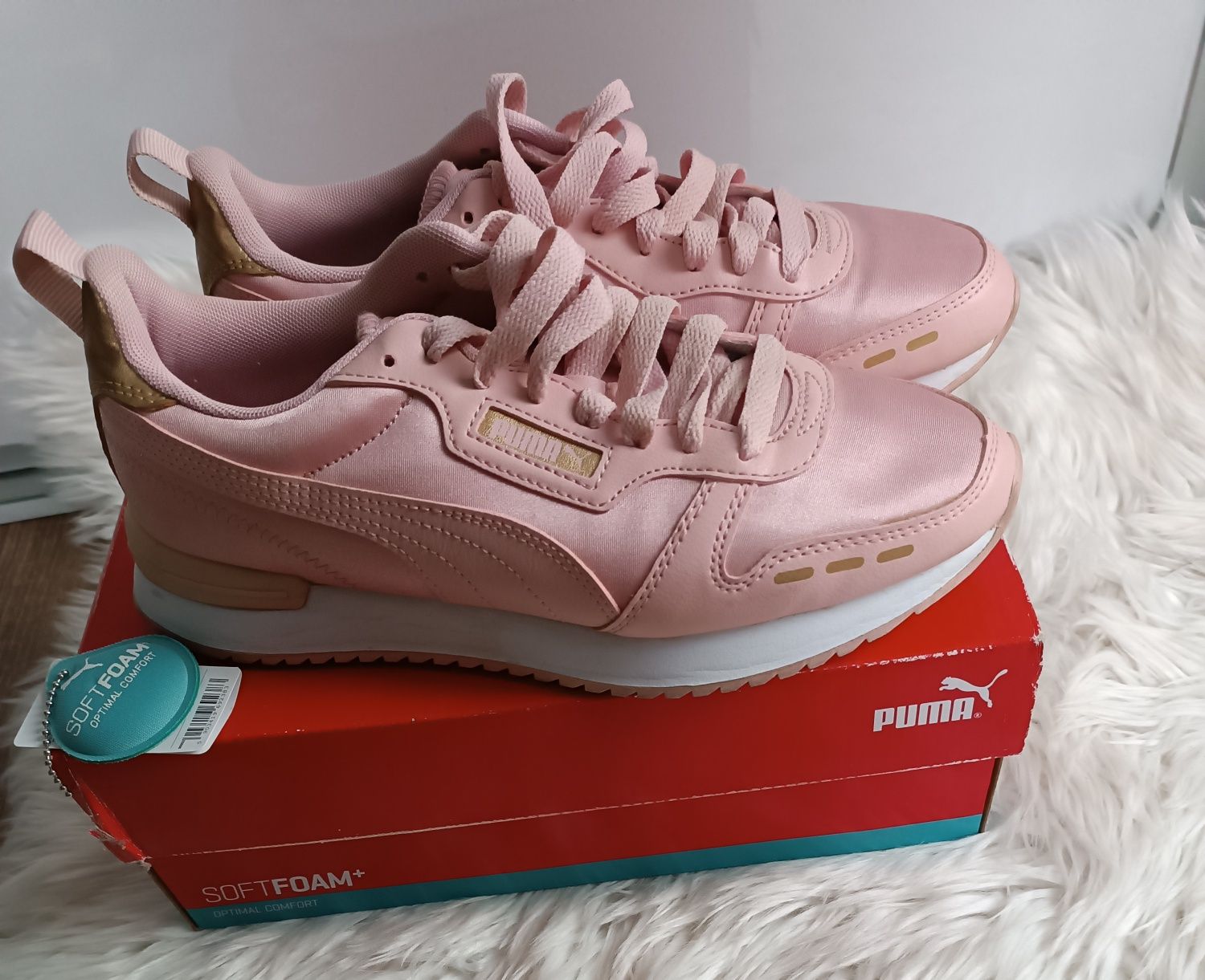 Buty sportowe damskie PUMA pudrowy róż 40