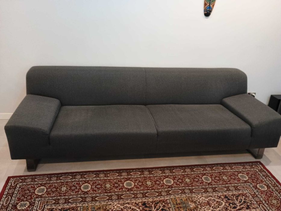 Kanapa szara do salonu - 240 cm