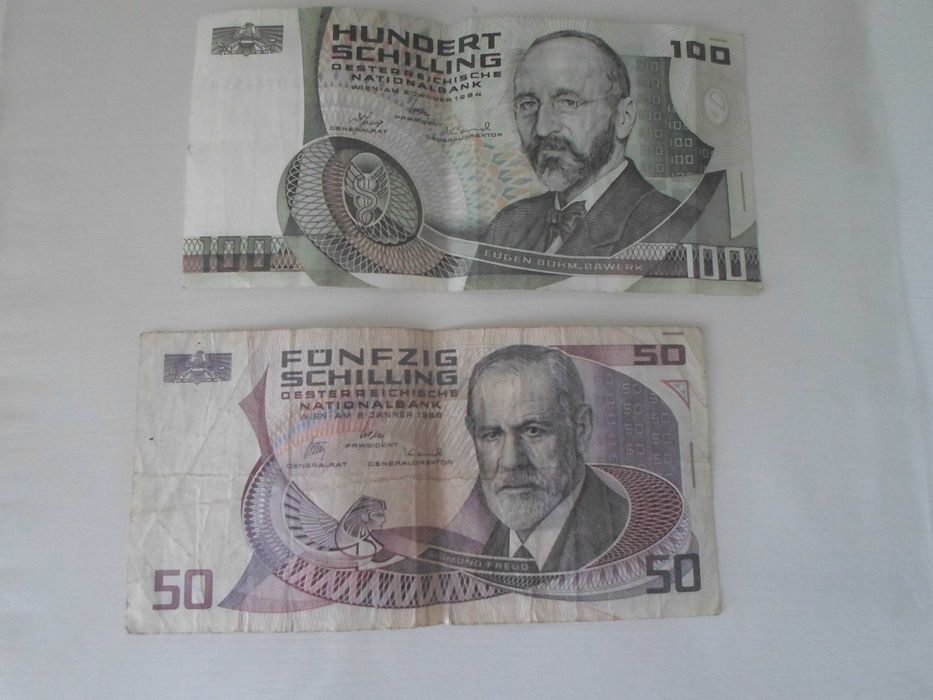 Kolekcjonerskie banknoty, 50 i 100 Szylingów 1984/85