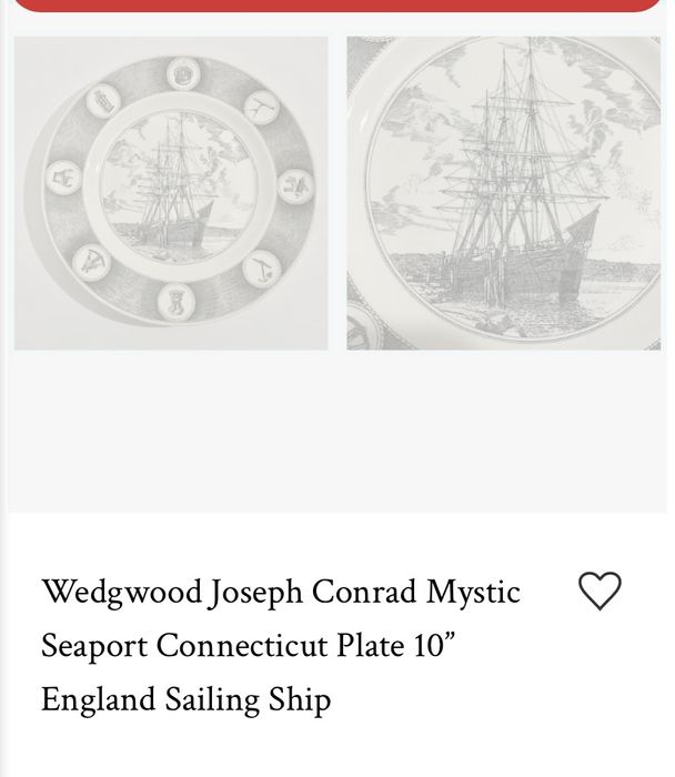 Prato decorativo Joseph Conrad