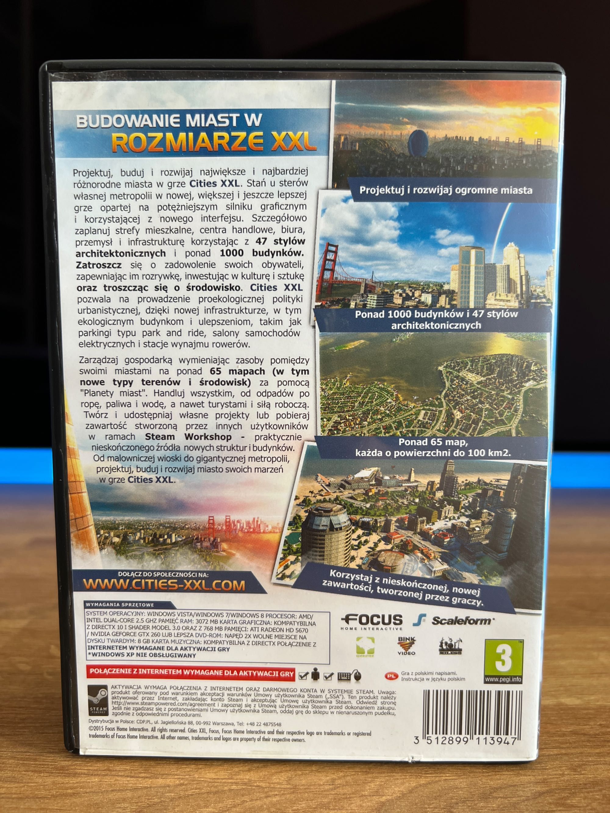 Cities XXL (PC PL 2015) DVD BOX premierowe kompletne wydanie