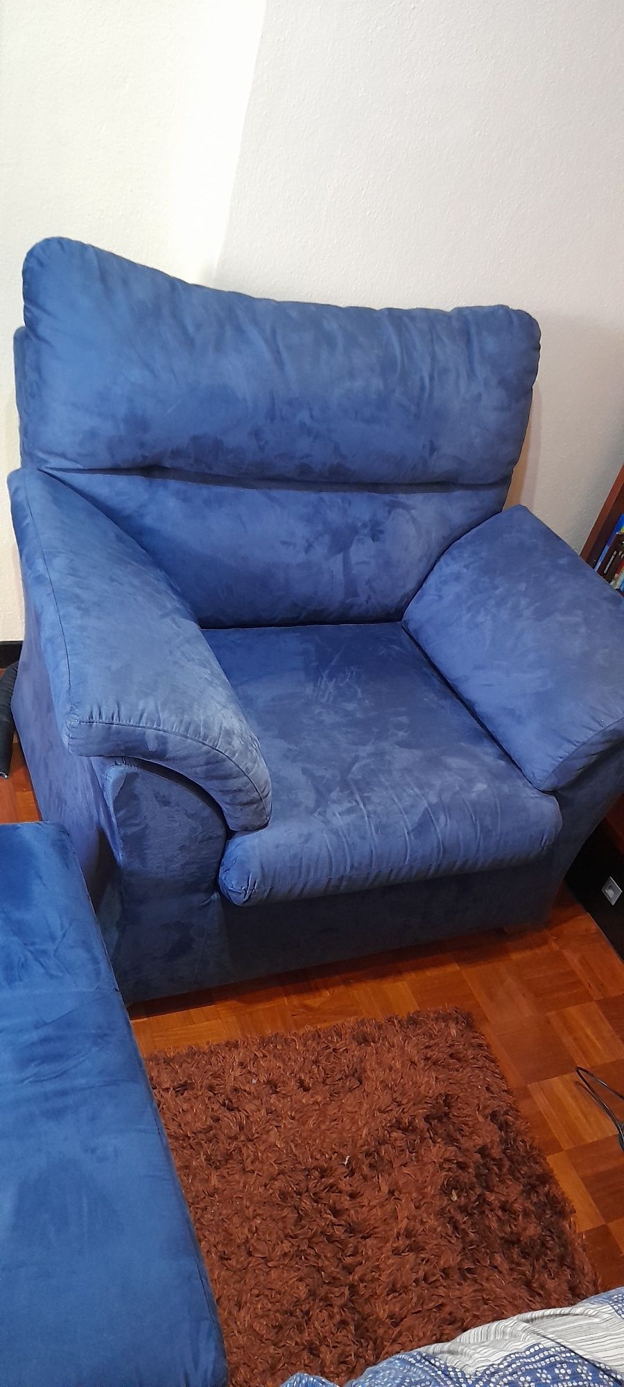 Poltrona sofa azul escuro