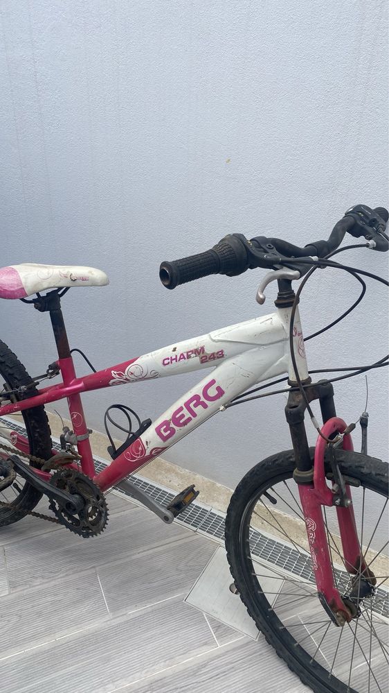 Bicicleta Berg rosa adolescente/ adulto