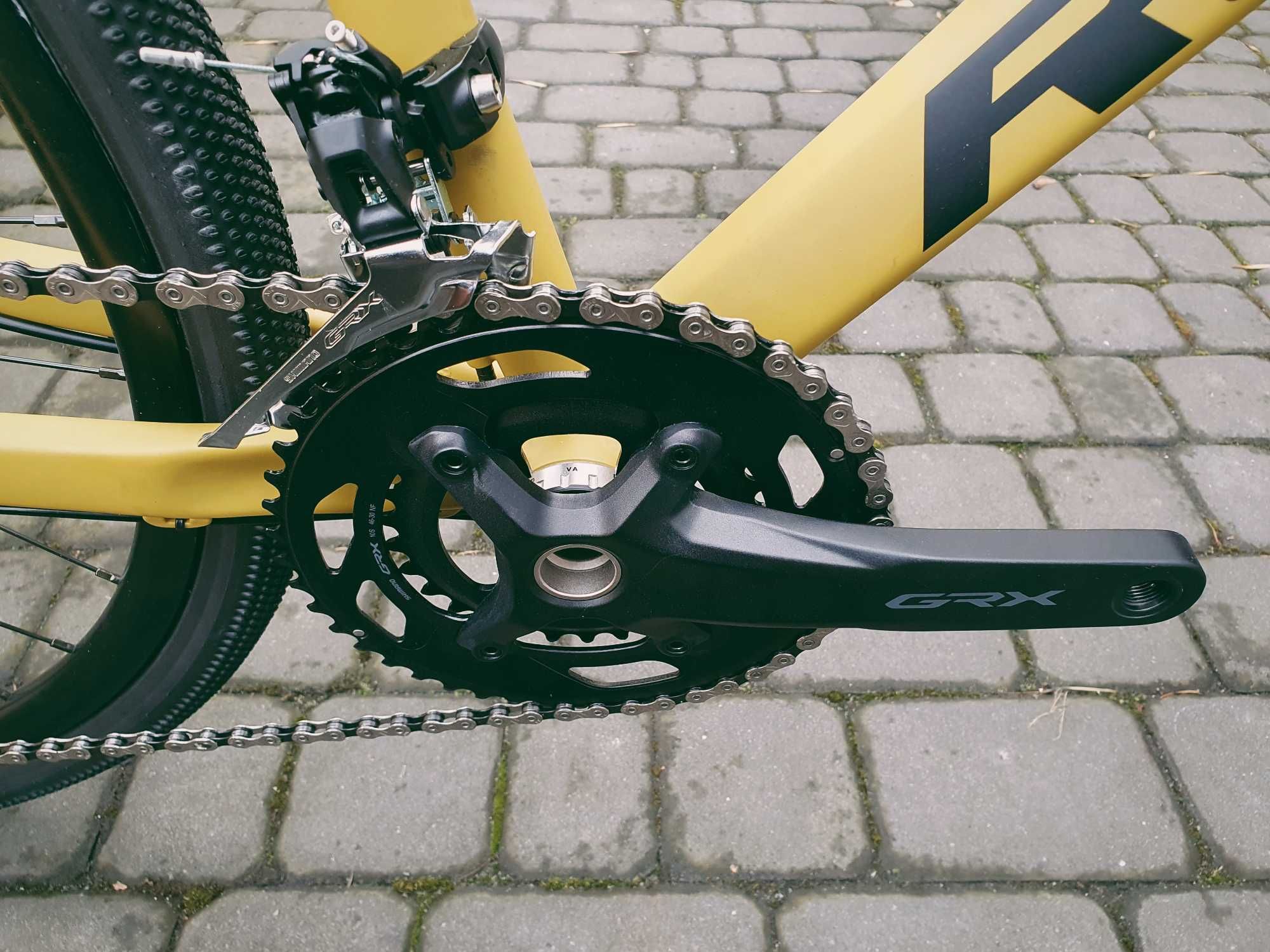 Romet Aspre 2.0, żółty, rozm. 48, 54, 56, gravel, shimano grx, 2024
