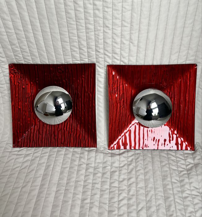 Lampy ścienne w stylu Space Age kinkiety