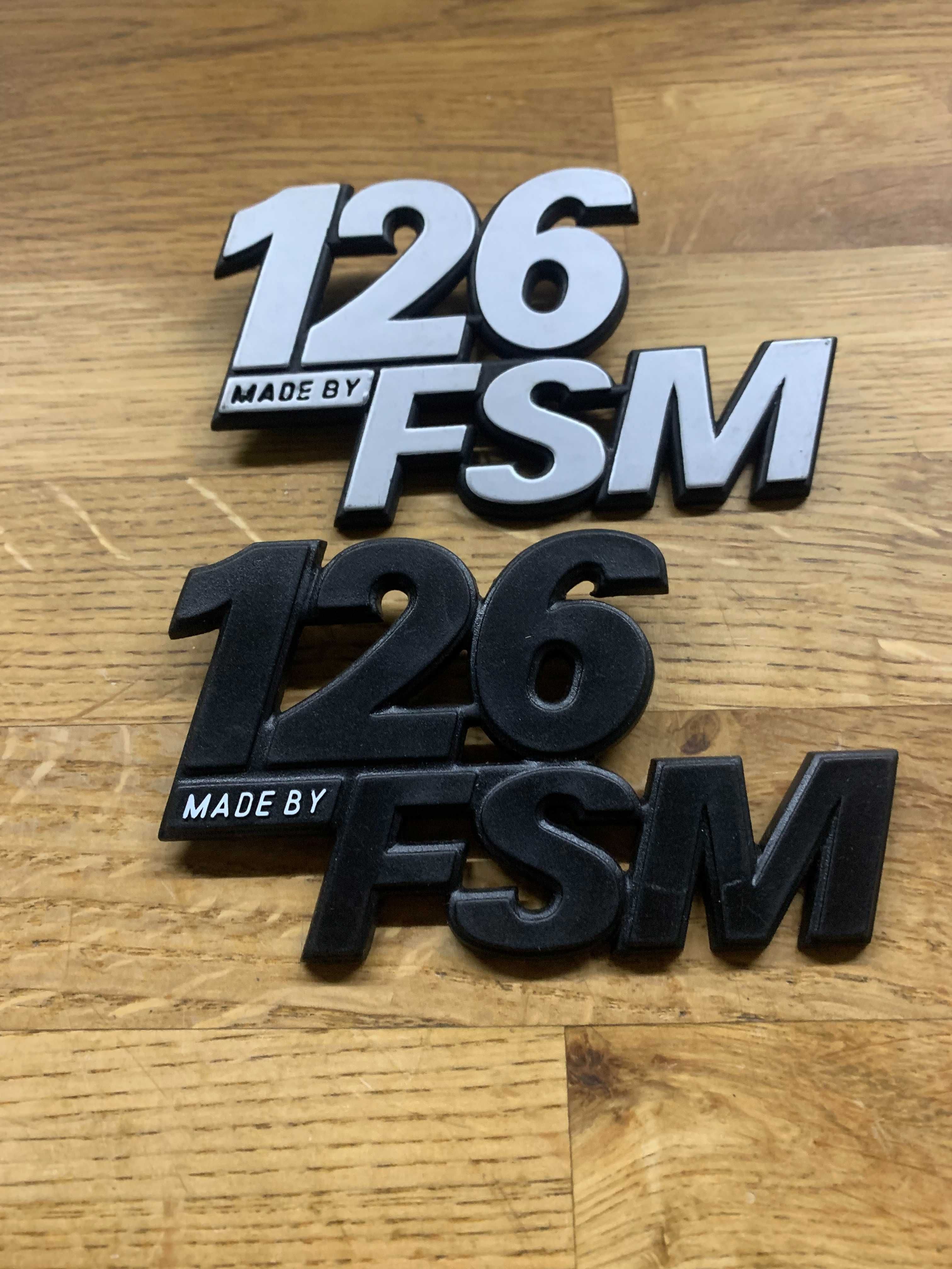 Emblemat Fiat 126p znaczek Made By FSM