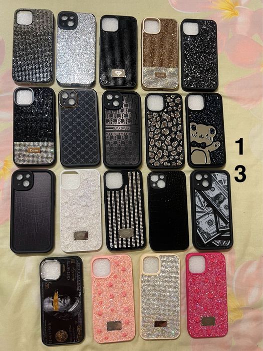 Чохол айфон з камінцями 12.13.14.pro и др