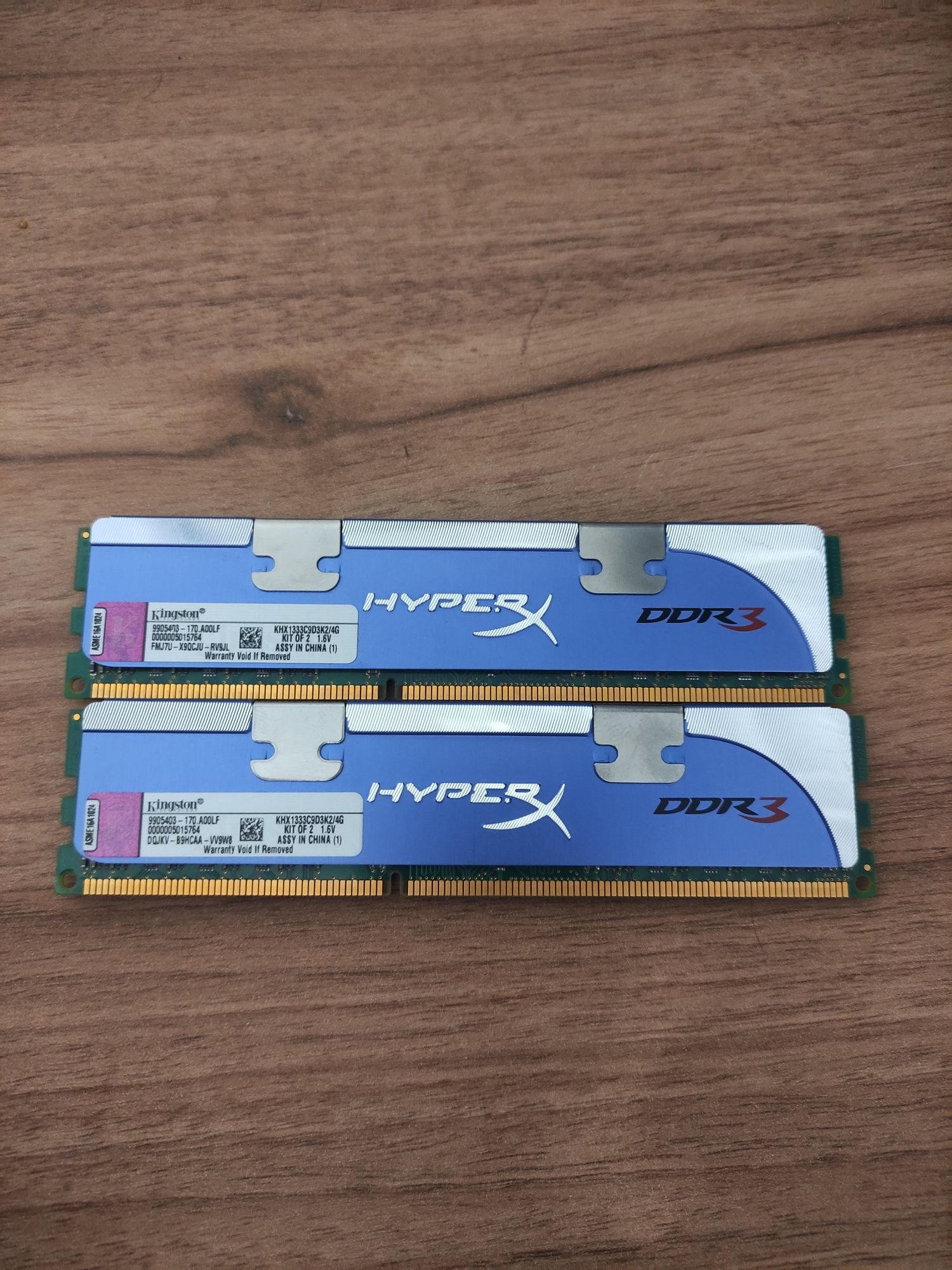 Kingston HyperX DDR3 4GB -  2 X 2GB - 1333 Mhz