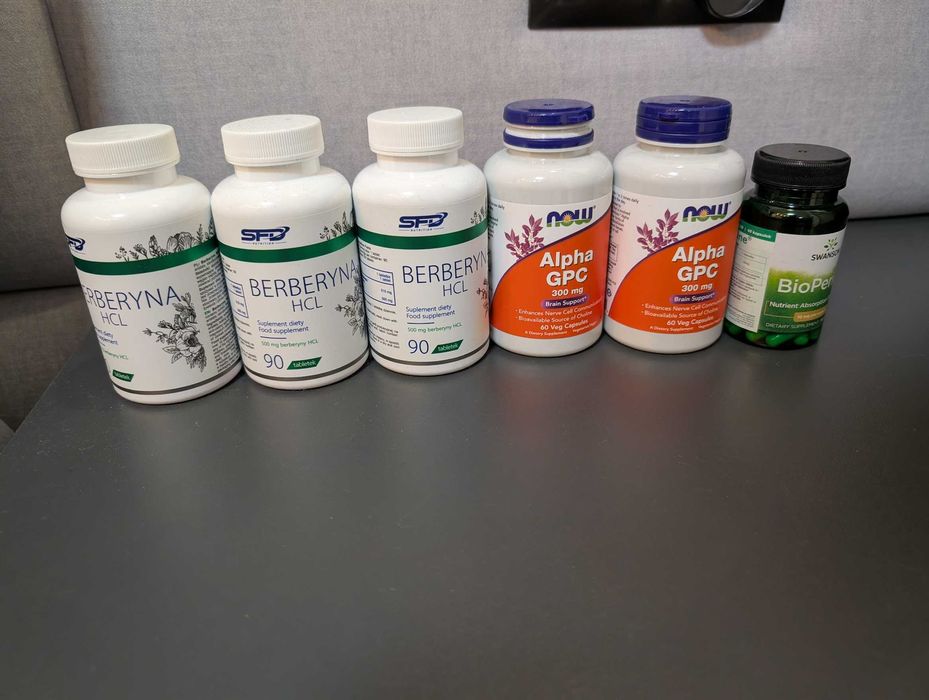 Berberyna HCL 90 kapsułek (3 opakowania)