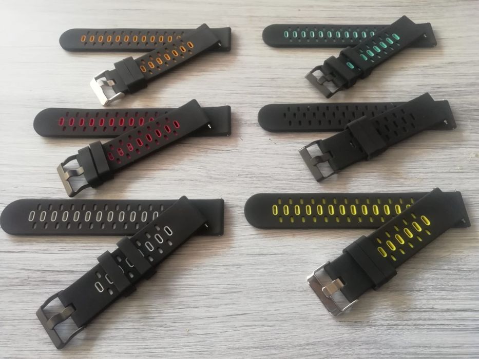 Braceletes 22mm em silicone (Novas) Várias cores