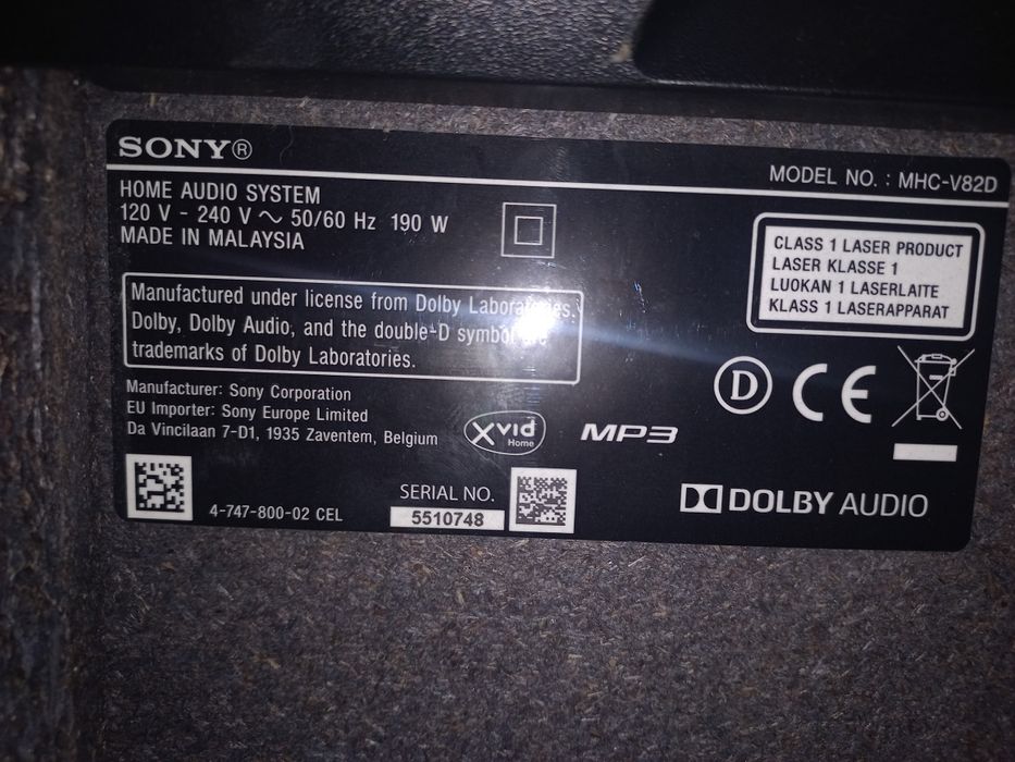 Колонка SONY MHC-V82D