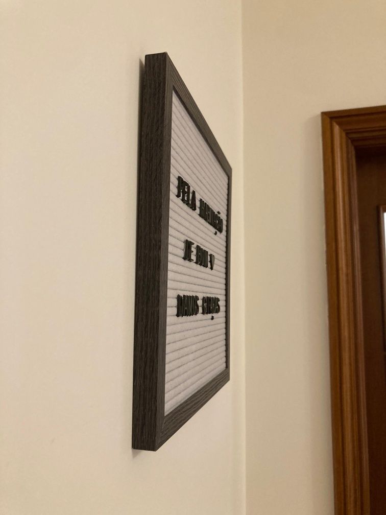 Quadro com letras - letter board 30x30cm