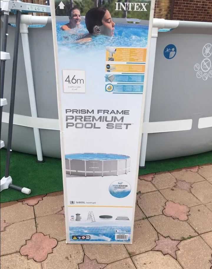 Круглый каркасный бассейн Intex(457 х 122 см) Prism Frame Pool