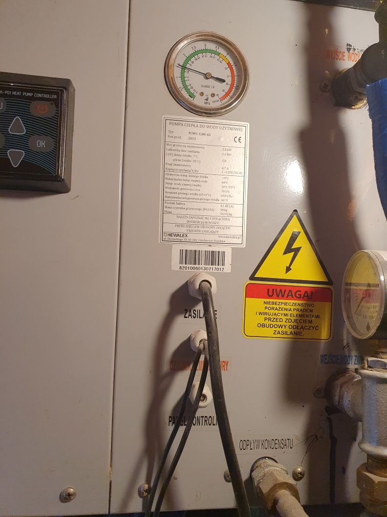 Hewalex 3,8kW pompa ciepła do ciepłej wody