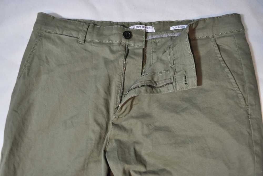 US POLO ASSN L 94cm 34/32 męskie spodnie jeansowe chinos stretch s7v
