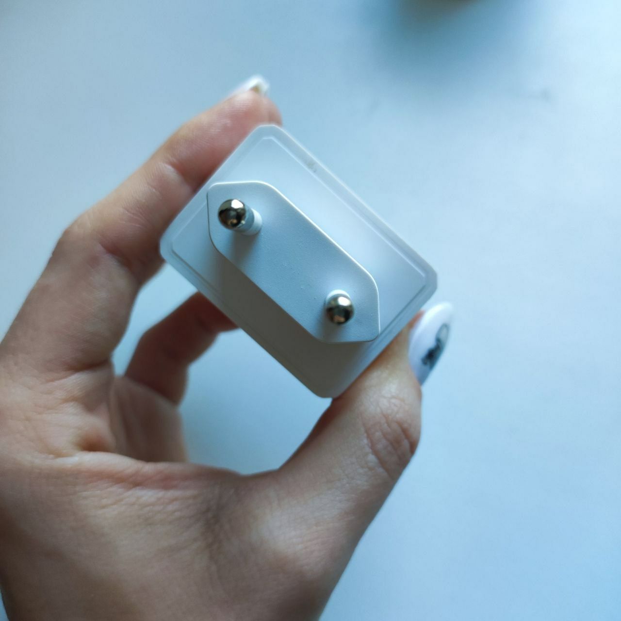 Блок живлення+кабель Type-C/Lightning Hoco 20W White