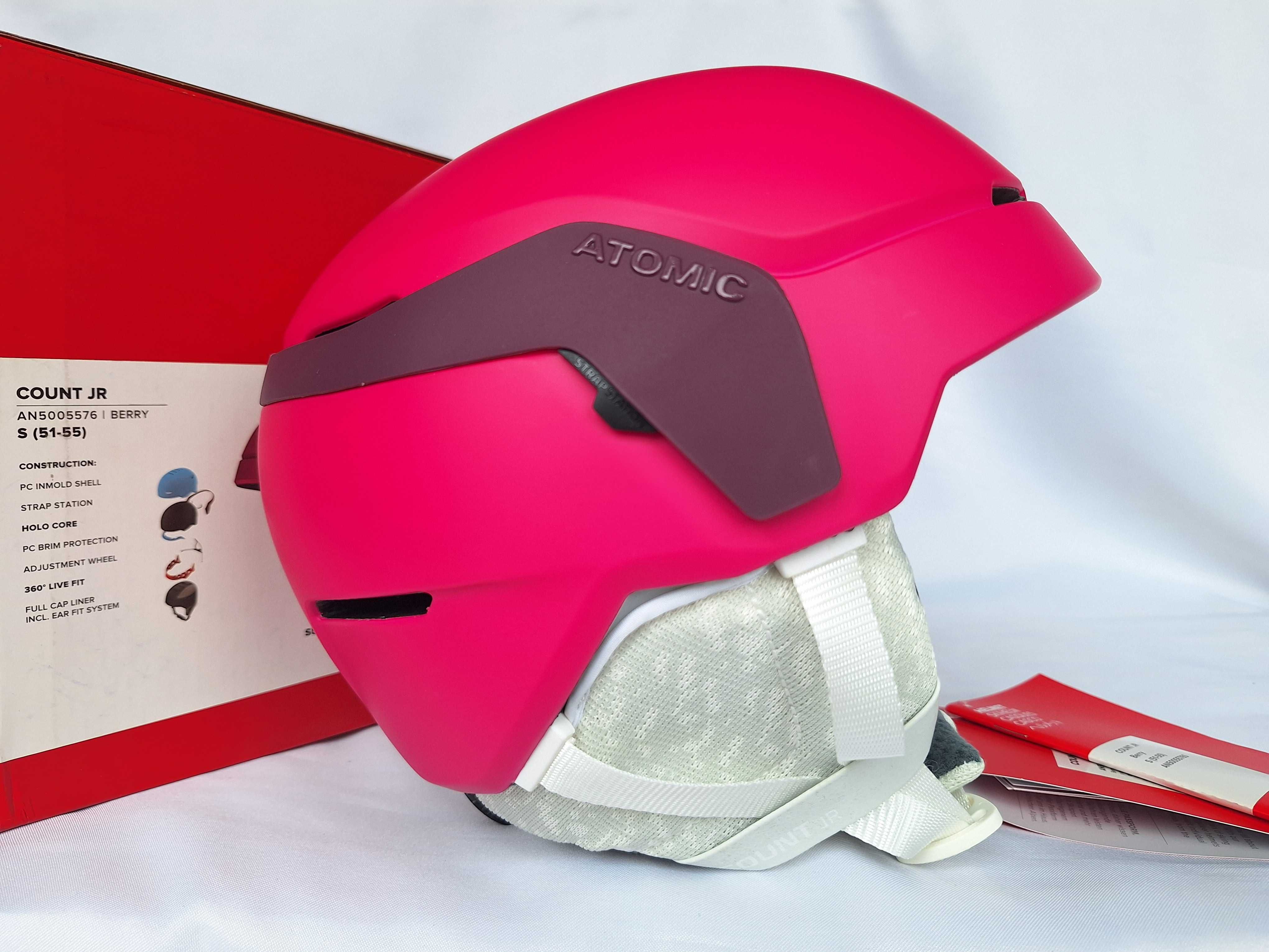 Kask narciarski dziecięcy Atomic Count Jr Berry S 51-55cm